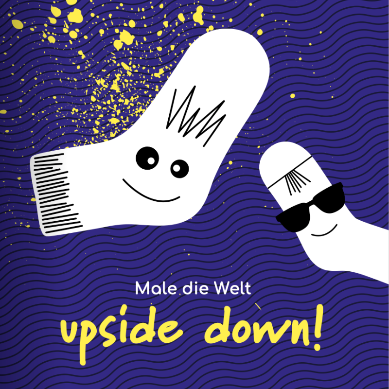 "upside down" Malbuch